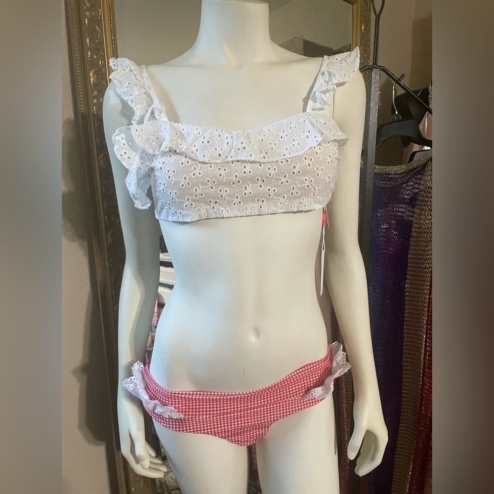 Lolli Bikini Bottom Red Gingham Bikini New with Tags! - Picture 9 of 14